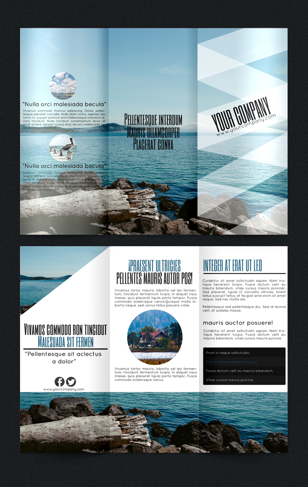 beach brochure template